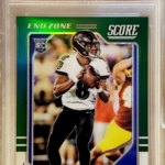 LAMAR JACKSON 2018 HONORS SCORE UPDATE ROOKIE GREEN PRIZM END ZONE #6/6 PSA 10 G
