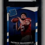 Patrick Mahomes 2017 Donruss Rookie #327 SGC 9 Mint
