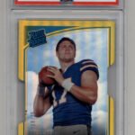 Josh Allen 2018 Donruss Gold Die-Cut #304 Press Proof 18/25 PSA 9 Mint