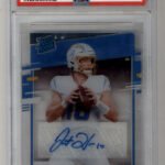 Justin Herbert 2020 Chronicles Donruss Clearly Rated Rookie Auto PSA 8 Near Mint-Mint
