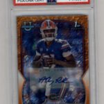 Anthony Richardson 2022 Bowman University Orange Shimmer Refractor Auto 17/25 PSA 9 Mint Auto 10