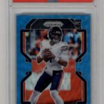 Justin Fields 2021 Prizm #334 Blue Wave 104/199 PSA 10 Gem Mint
