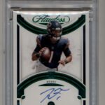 Justin Fields 2021 Flawless Rookie Auto Gem Emerald 4/5 PSA 9 Mint Auto 10