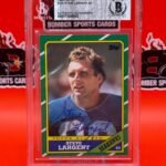 Steve Largent 1986 Topps All-Pro Autograph Card Beckett Authentication