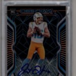 Justin Herbert  2020 Panini Obsidian Rookie Auto Electric Etch Orange #104 Justin Herbert 39/75 PSA 10 Gem Mint