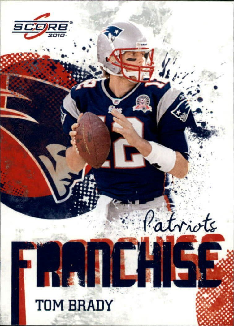10sfbFranchise 2010 Score Football Franchise Insert Set with Tom Brady and Peyton Manning Plus - Image 1