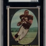Jim Brown 1958 Topps #62 Rookie SGC 5 Excellent