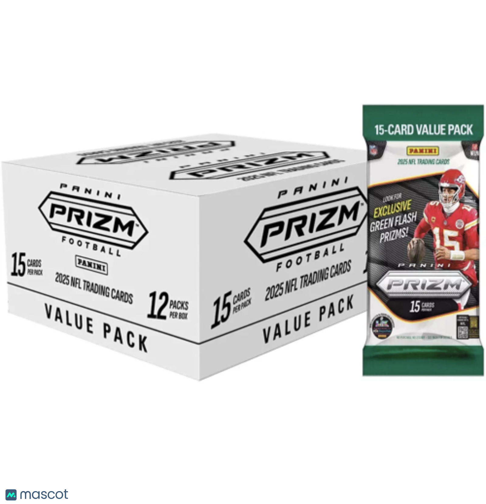 11c8f16e-6db9-49f9-bc25-fbe4565955e5-watermark-raw-V2 2025 Panini Prizm Football Fat Pack Box - Image 1