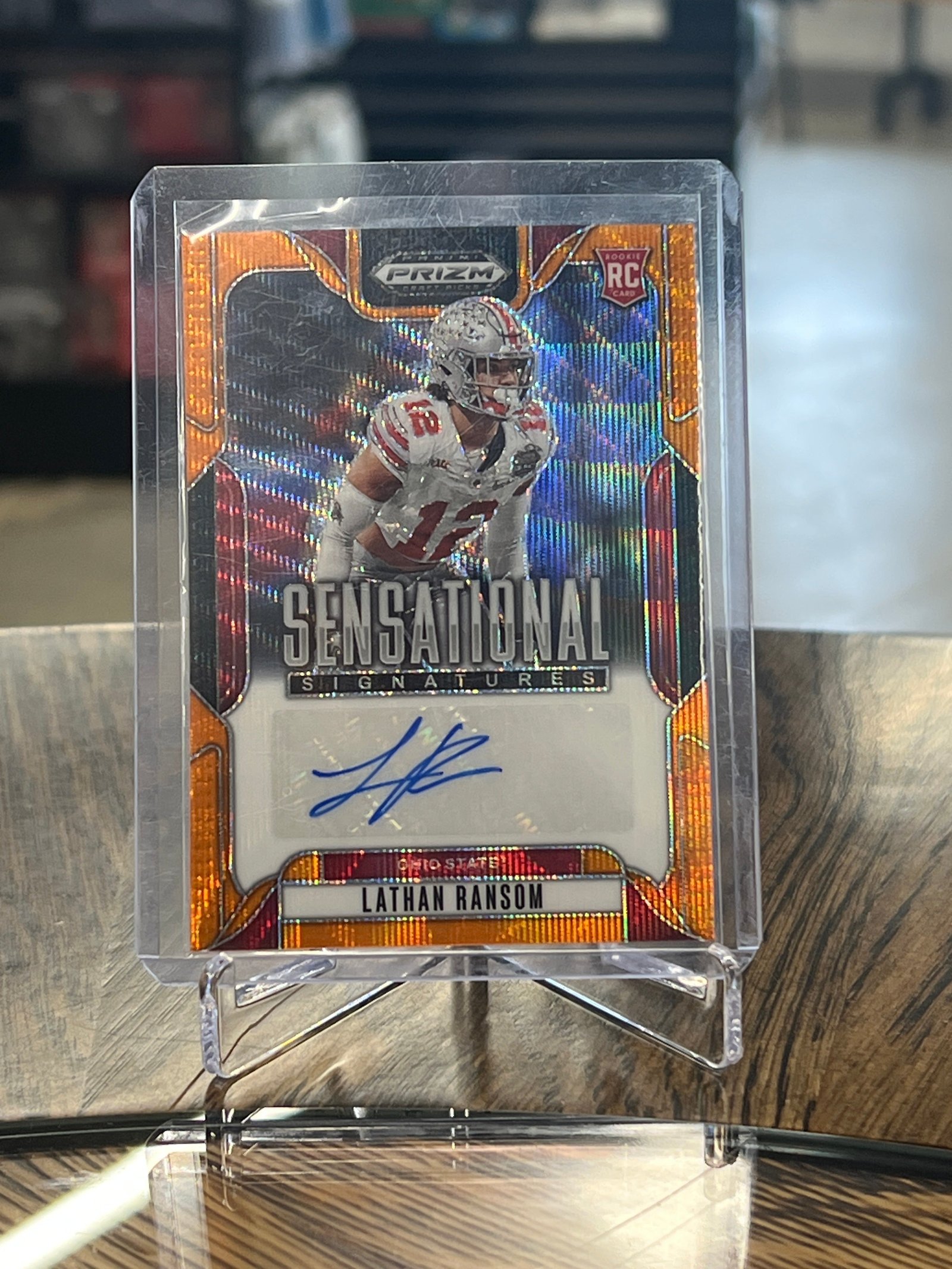 12D7892C-9E3E-4CD6-9F8C-C85ED7A96FBB Lathan Ransom 2025 Panini Prizm Draft Picks Auto /75 - Image 1