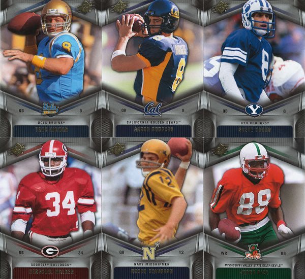 12spx 2012 Upper Deck SPx Football Complete Mint Set with Lots of Stars and Hall of Famers in College Uniforms - Image 1