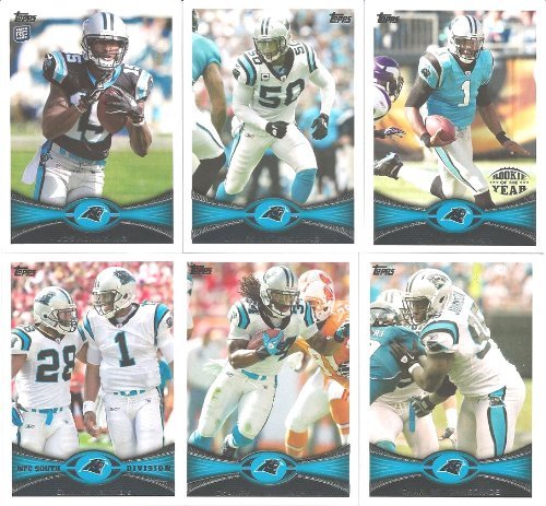 13t_307324aa-04ea-46dc-b8ce-c053b4c2e2f0 Carolina Panthers 2013 Topps Team Set with Cam Newton and Star Lotulelei Rookie Card #13 Plus - Image 1