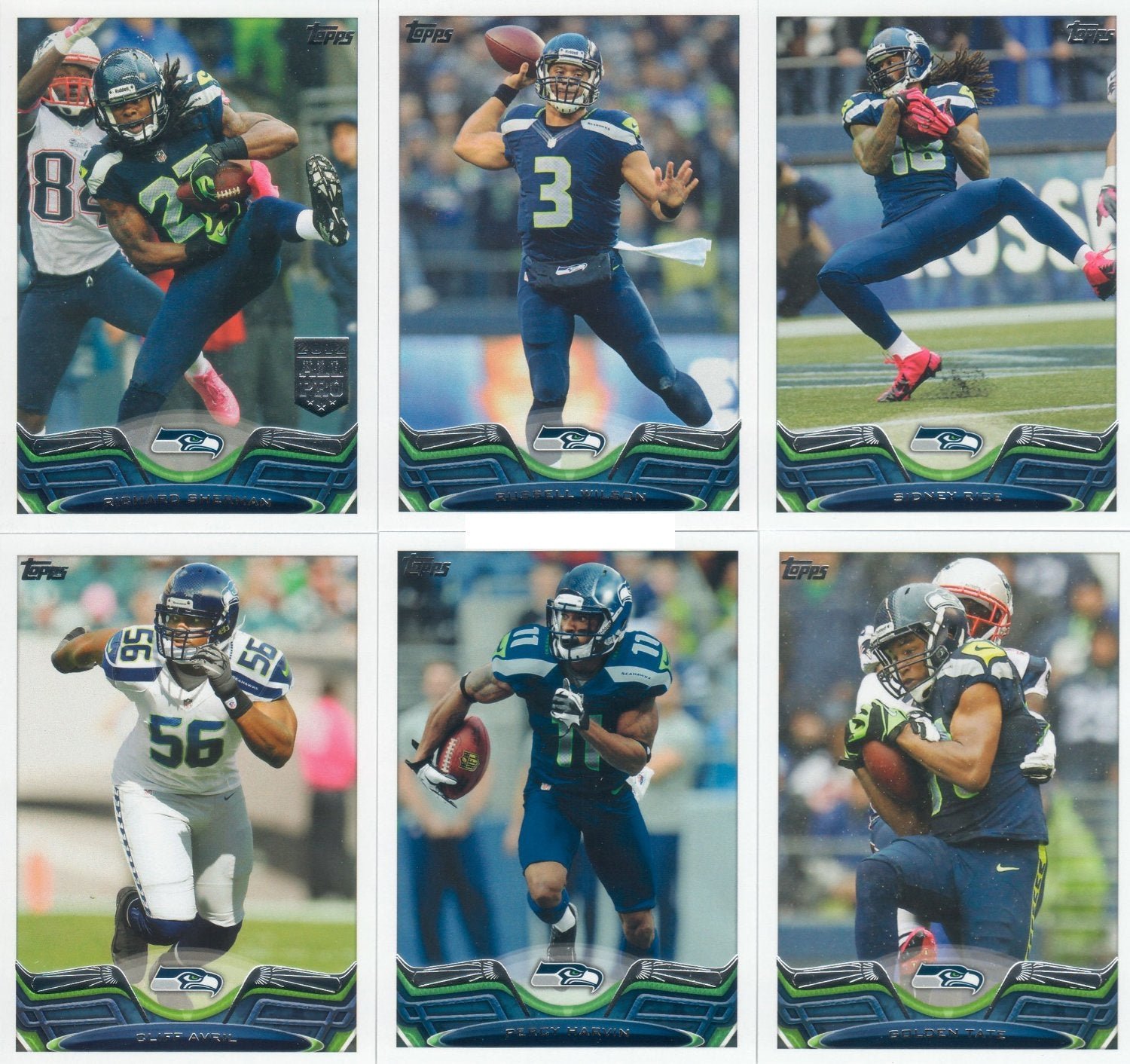 13tseahawks Seattle Seahawks 2013 Topps Complete 19 Card Team Set HARD to FIND - Image 1