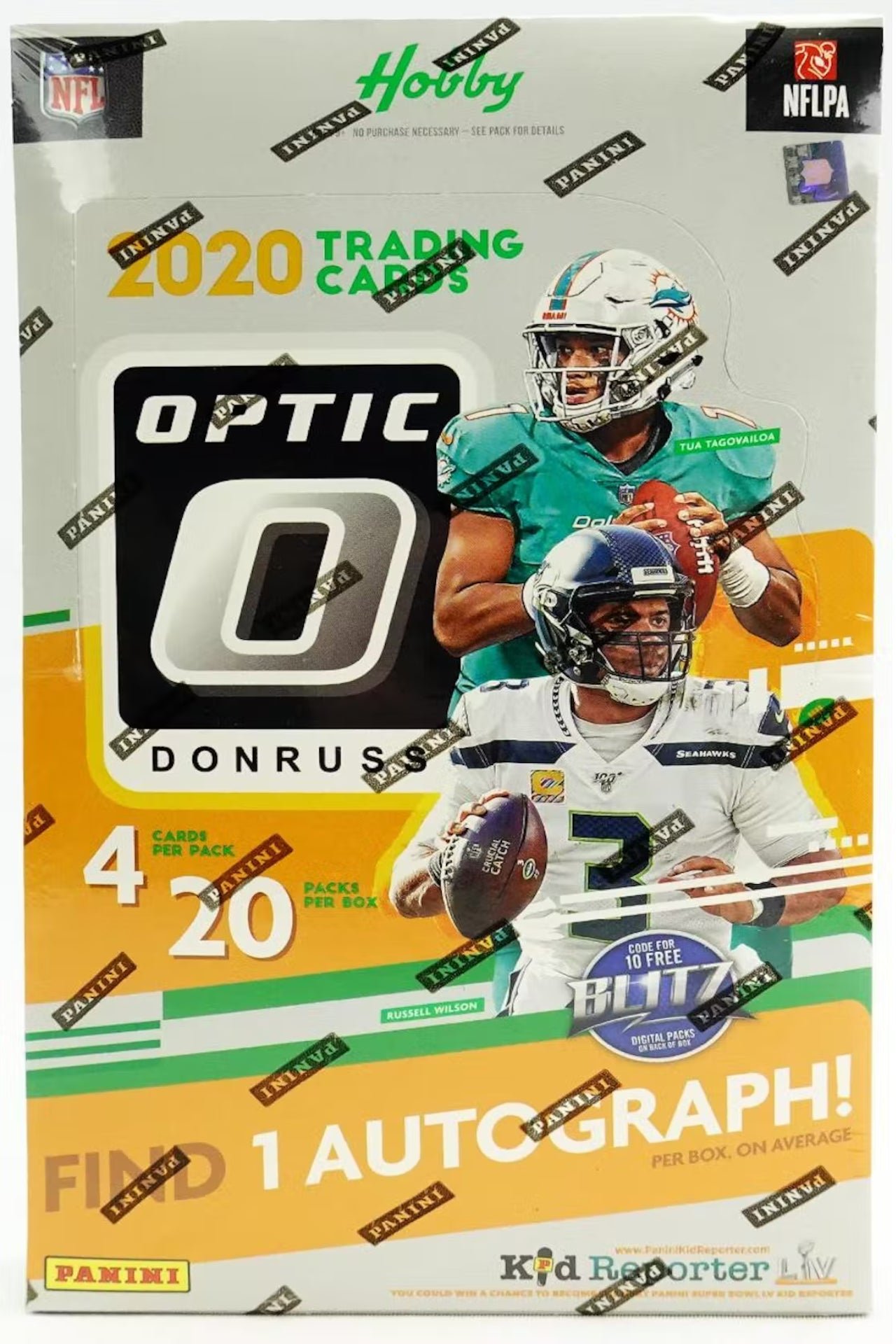 14429 2020 Donruss Optic Football Hobby Box - Image 1