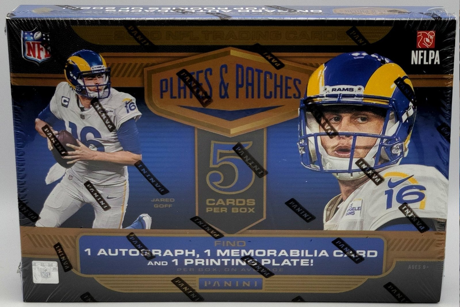 14440 2020 Panini Plates Patches Football Hobby Box - Image 1