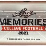 2021 Leaf Memories College Football Hobby Box