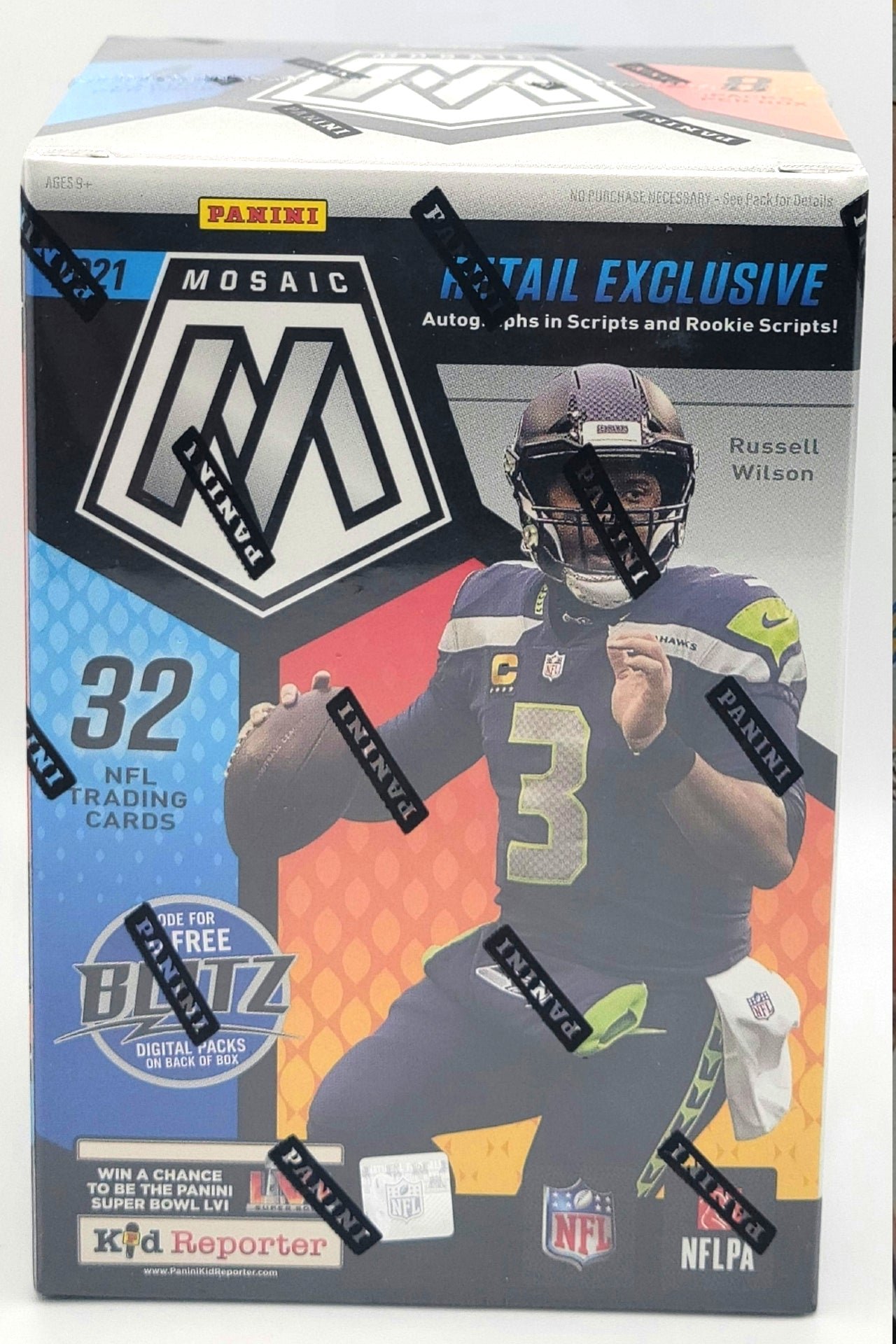 14478 2021 Panini Mosaic Blaster Football Retail Box - Image 1