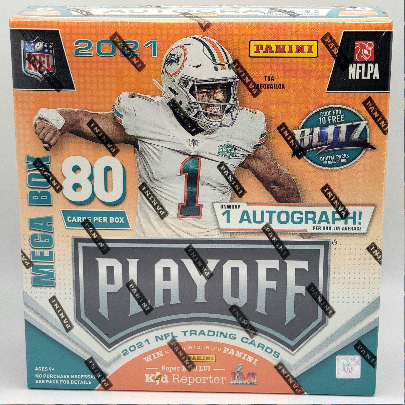 14492 2021 Panini Playoff Mega Football Box - Image 1