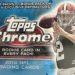2014 Topps Chrome Football Blaster Box with Chance for Rookie Cards of Aaron Donald, Davante Adams, Mike Evans and MANY OTHERS
