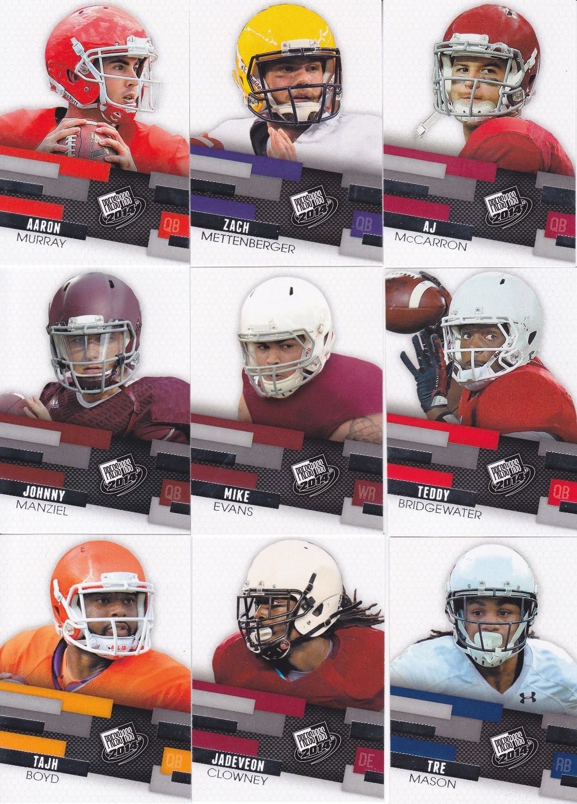 14press 2014 Press Pass Football Series Set Loaded with Top Draft Picks including Johnny Manziel and Odell Beckham Jr. Plus - Image 1