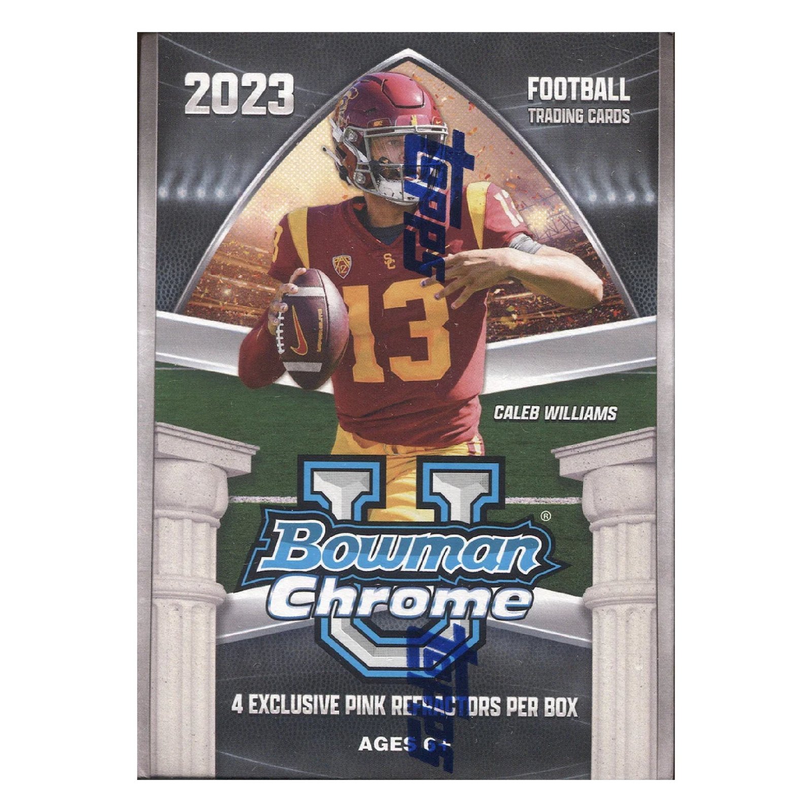 15060_eabb75fc-9337-4c36-92f8-e2aa00f12f43 2023 Bowman Chrome University Football Blaster Box - Image 1
