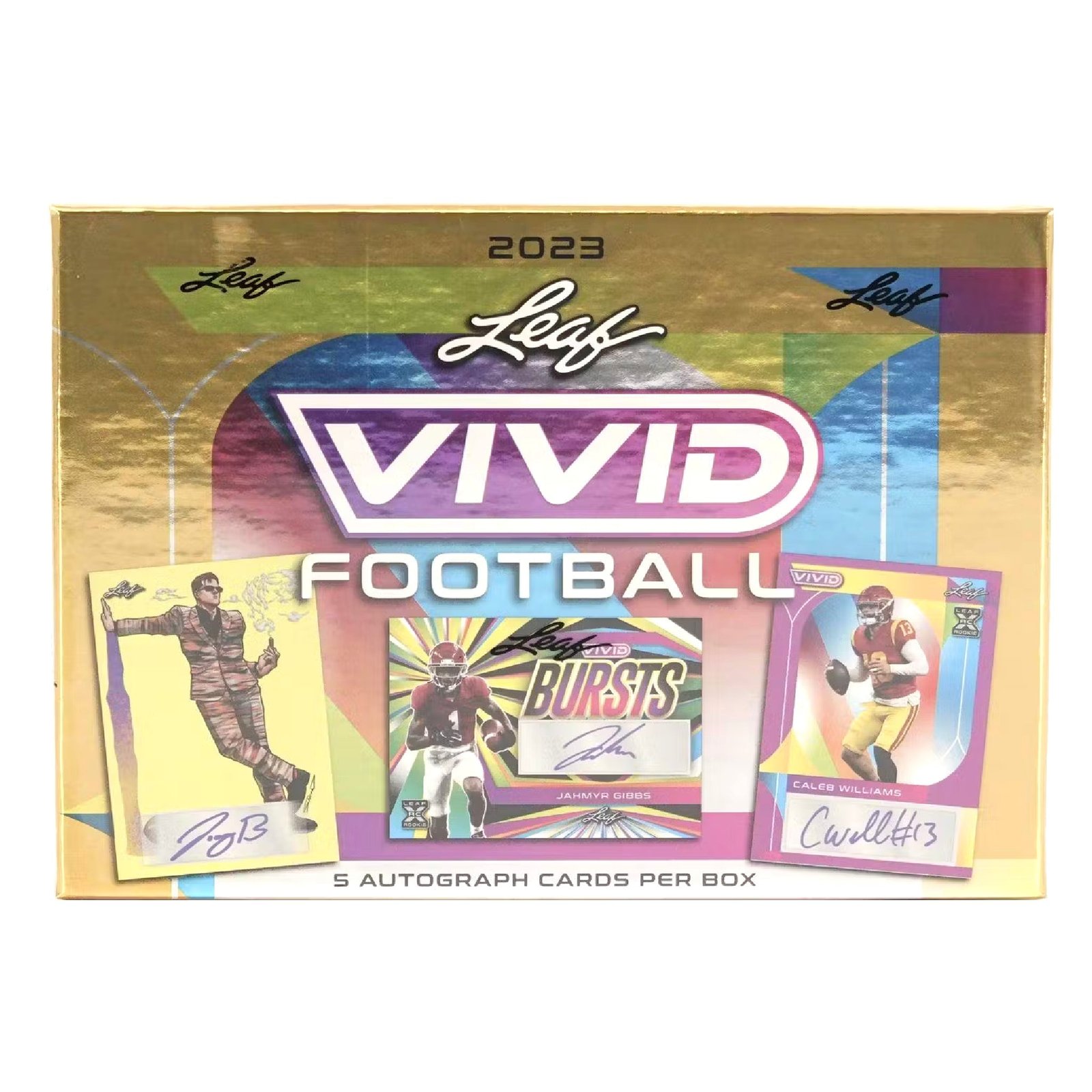 15068 2023 Leaf Vivid Football Hobby Box - Image 1