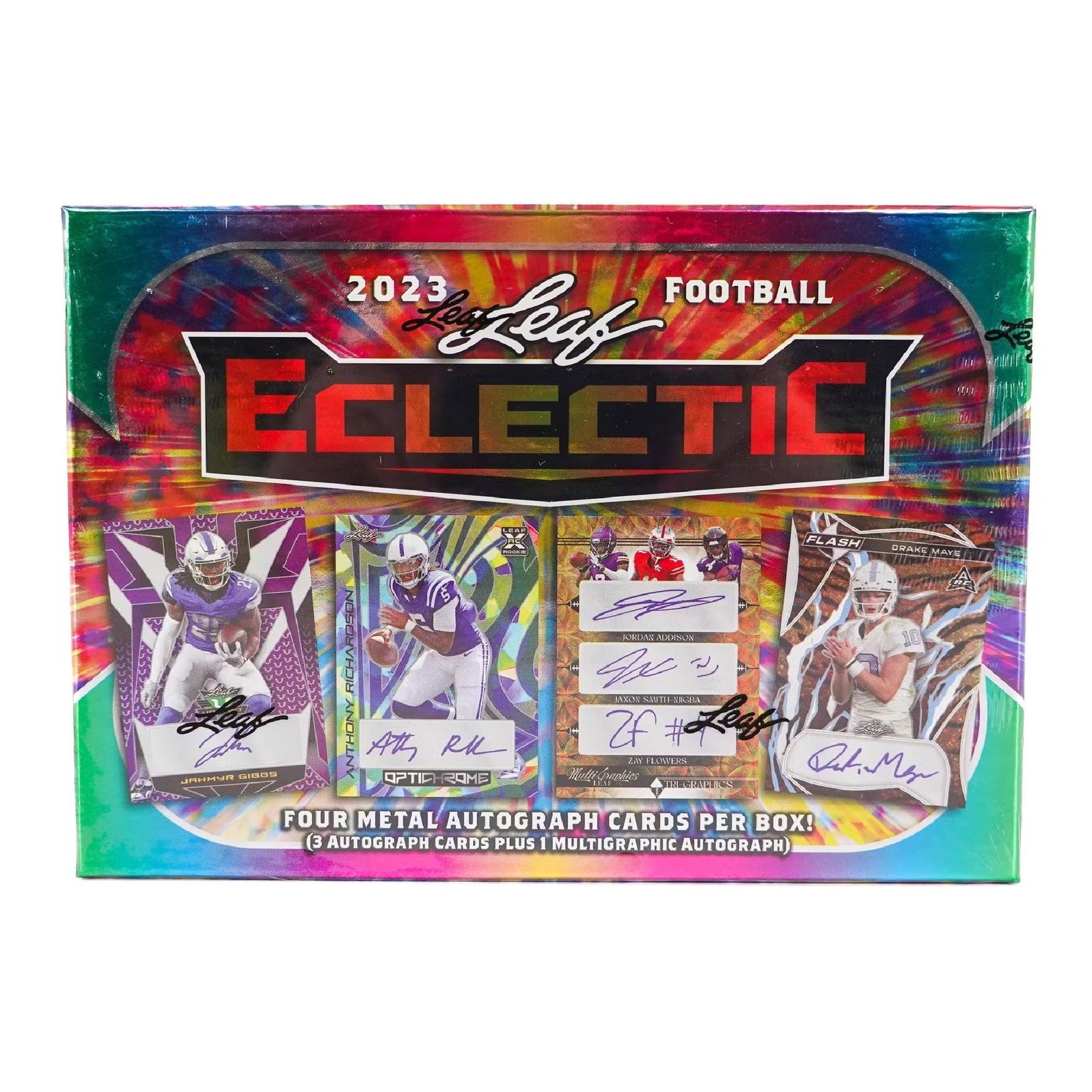 15161_fc43215f-f80e-4471-9cc5-374120103ffd 2023 Leaf Eclectic Football Hobby Box - Image 1