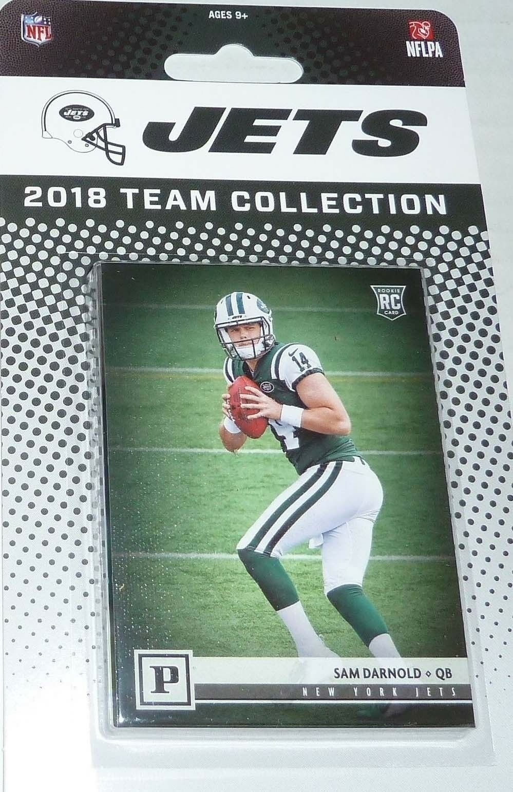 18pan_32254cb9-1845-4fd4-b595-56858a693ad3 New York Jets 2018 Panini Factory Sealed Team Set Featuring Sam Darnold Rookie Card #306 - Image 1
