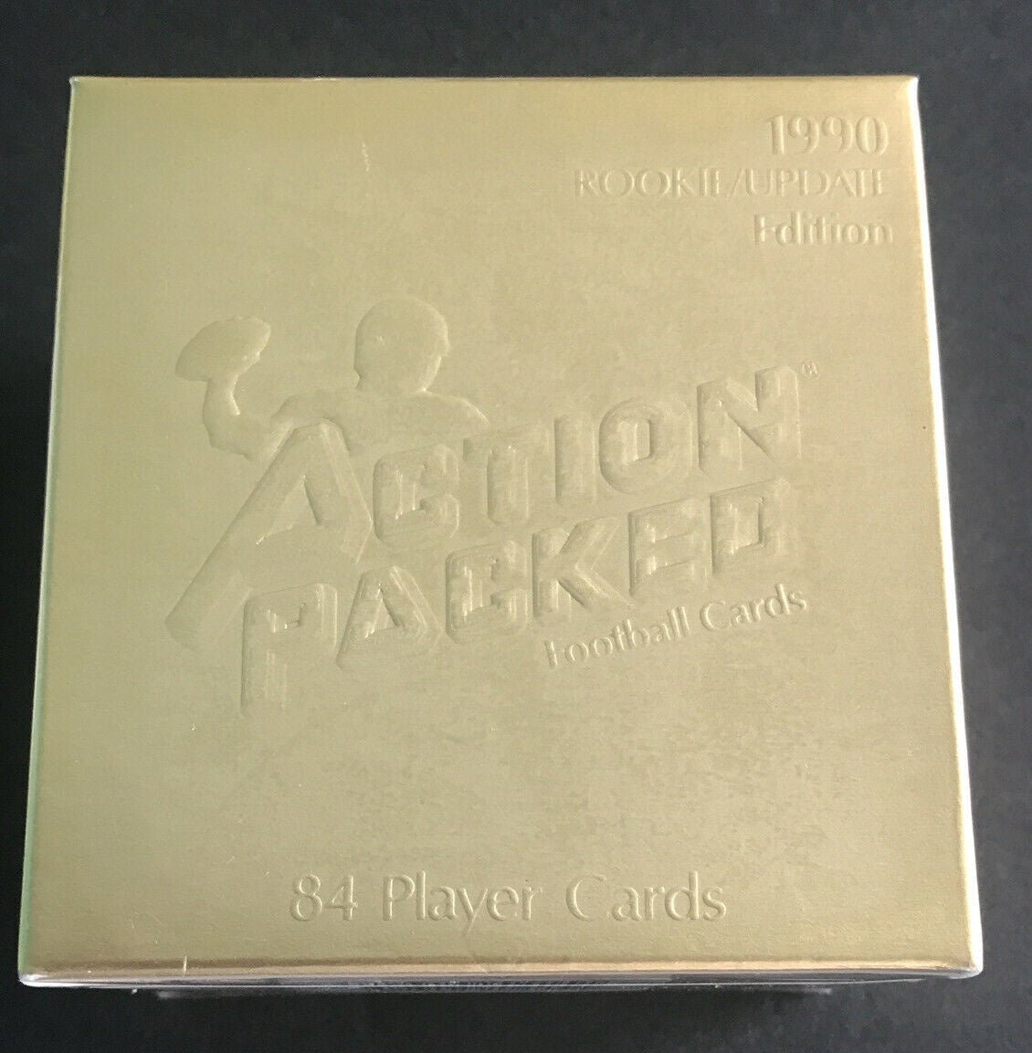 1990-action-rookie-set 1990 Action Packed Rookie Update Football Factory Set - Image 1
