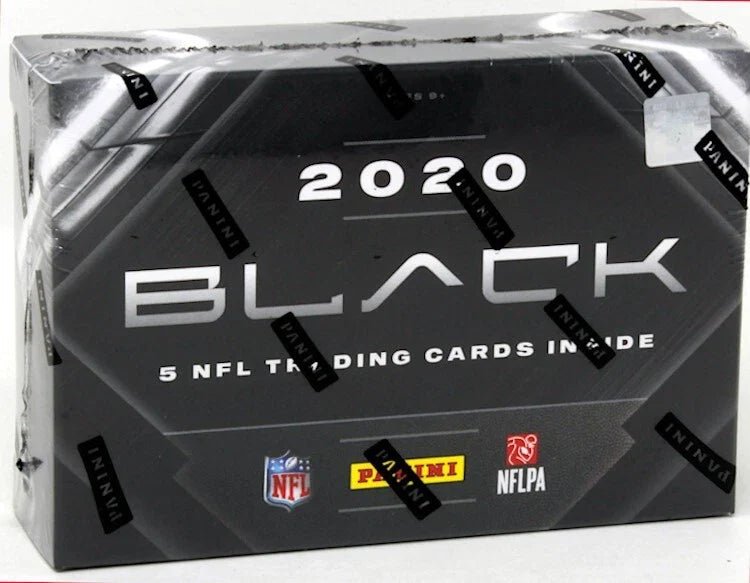 1_03f03a02-b0ec-4df7-a1ea-28c660585ace 2020 Panini Black NFL Factory Sealed HOBBY BOX - Image 1
