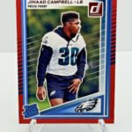Jihaad Campbell 2025 Donruss Red Press Proof Mint Rated Rookie Card #343