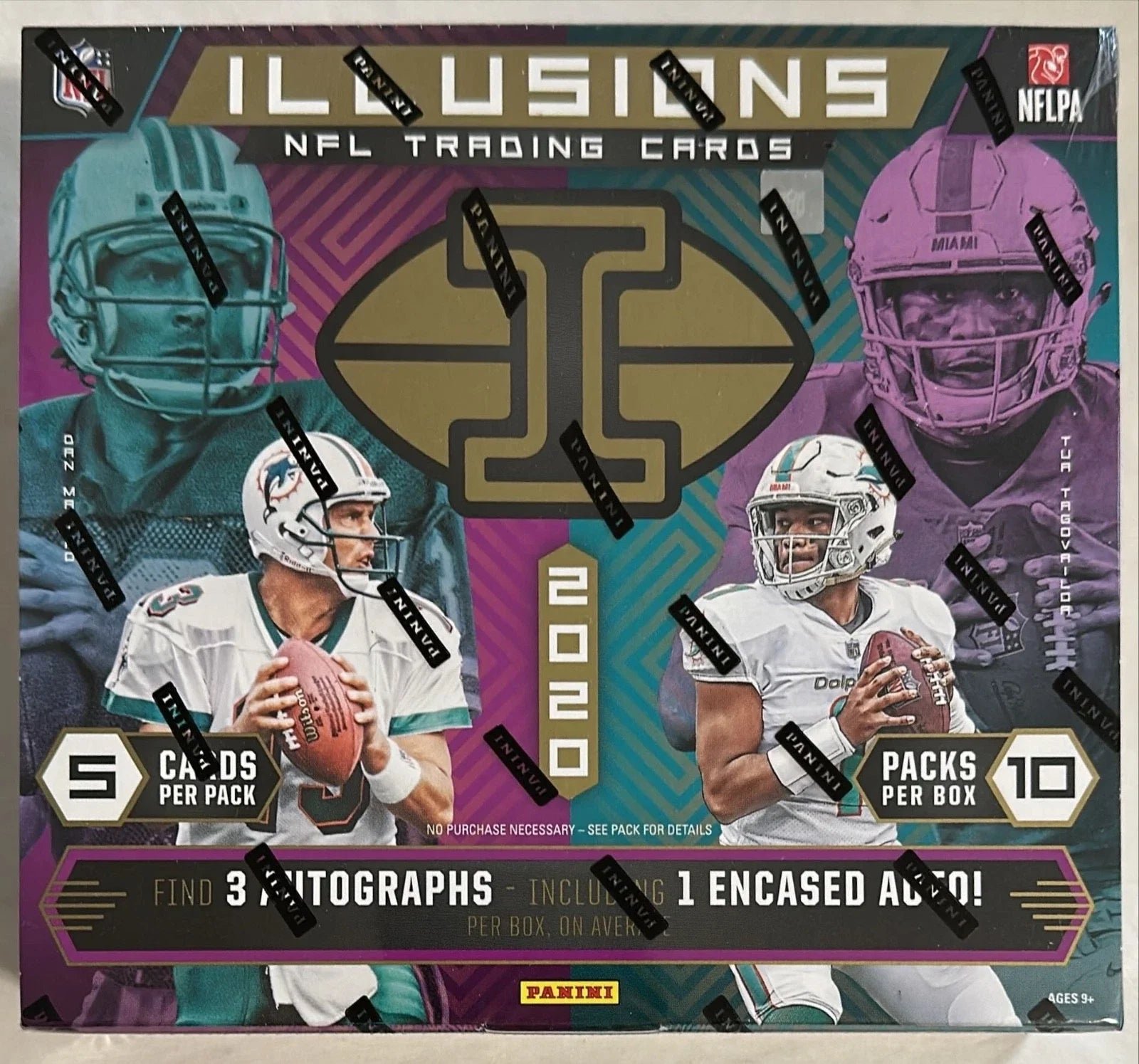 1_882df3a2-f455-4667-9af9-f1c54036b753 2020 Panini Illusions NFL Factory Sealed HOBBY BOX - Image 1