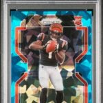 Ja'Marr Chase 2021 Panini Prizm Blue Ice Rookie #40/99 PSA 10 Gem Mint