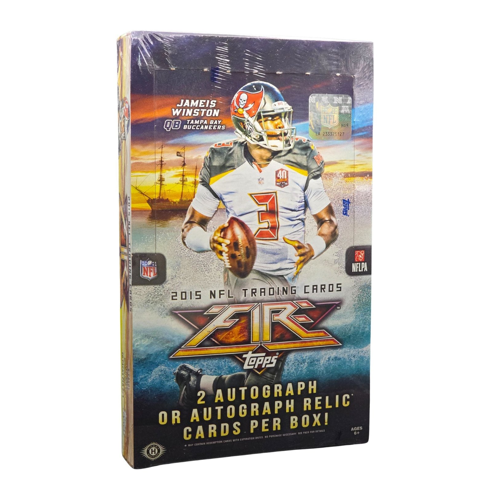 2015ToppsFireFootballHobbyBox 2015 Topps Fire Football Hobby Box - Image 1