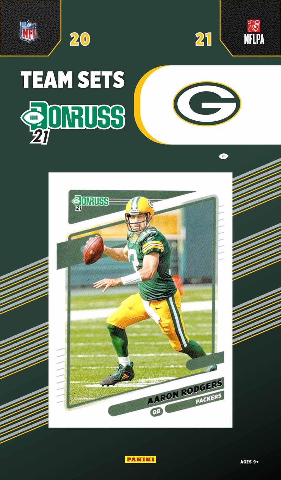 2021_0dd26dc8-2878-4c46-863c-dc8122cab01d Green Bay Packers 2021 Donruss Factory Sealed Team Set with Aaron Rodgers, Brett Favre and 3 Rookies Plus - Image 1