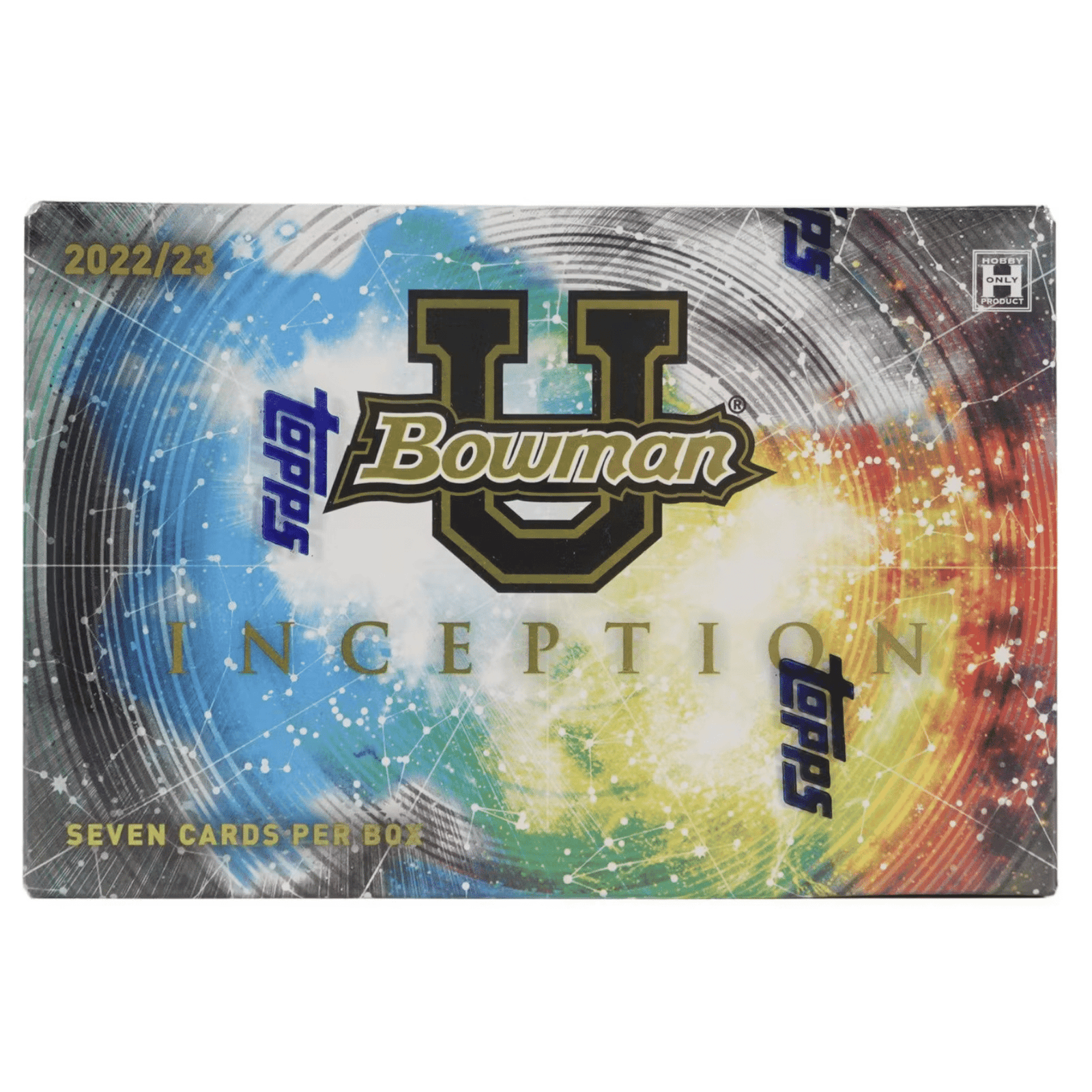 2022-23BowmanUniversityInceptionMulti-SportHobbyBox-front 2022/23 Bowman University Inception Multi-Sport Hobby Box - Image 1