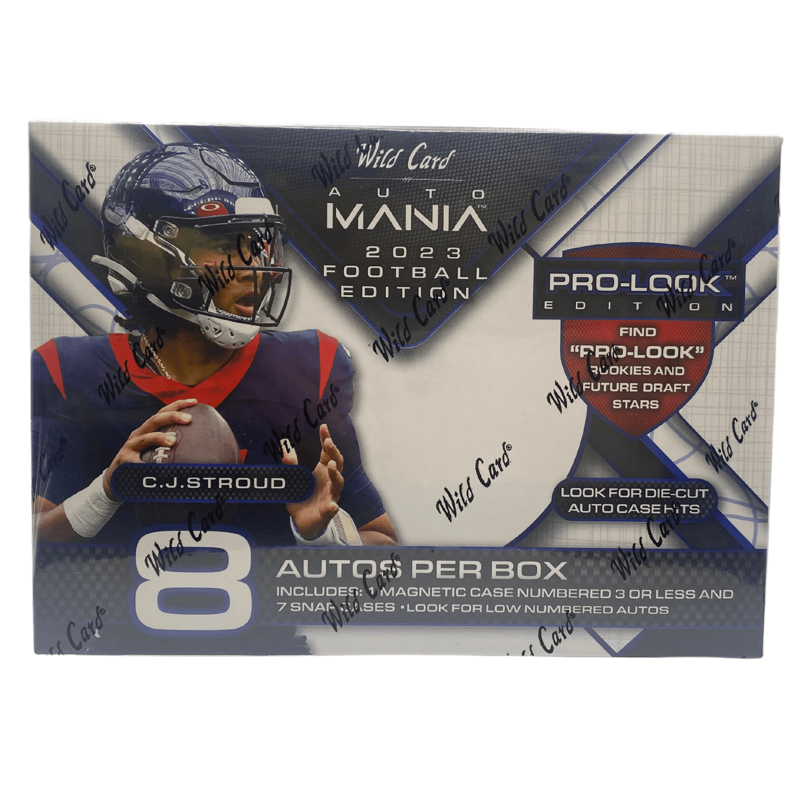 2023WildCardAutoManiaPro-LookFootballEditionHobbyBox-Flat 2023 Wild Card Auto Mania Pro-Look Football Edition Hobby Box - Image 1