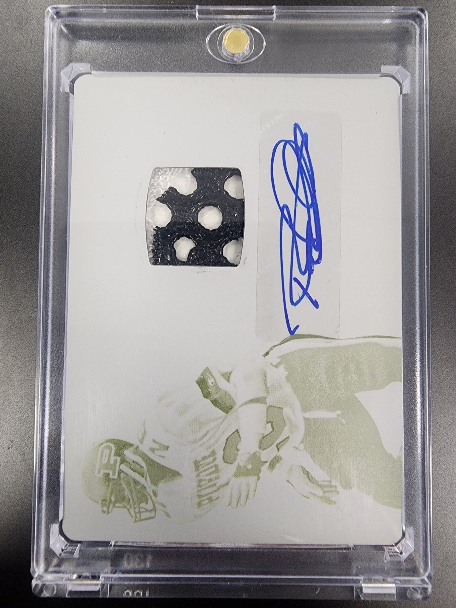20240821-134525 Rod Woodson 2017 Panini National Collegiate Printing Plate Jersey Auto #1/1 - Image 1