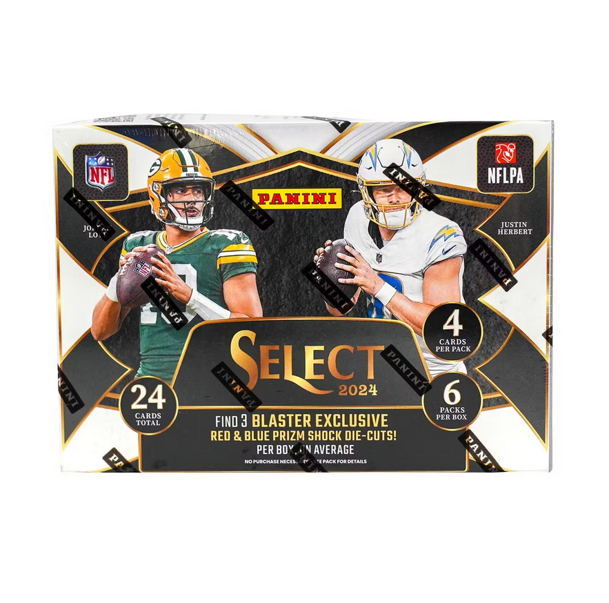 2024PaniniSelectFootballBlasterBox_RedandBluePrism 2024 Panini Select Football Blaster Box (Red and Blue Prizm) - Image 1