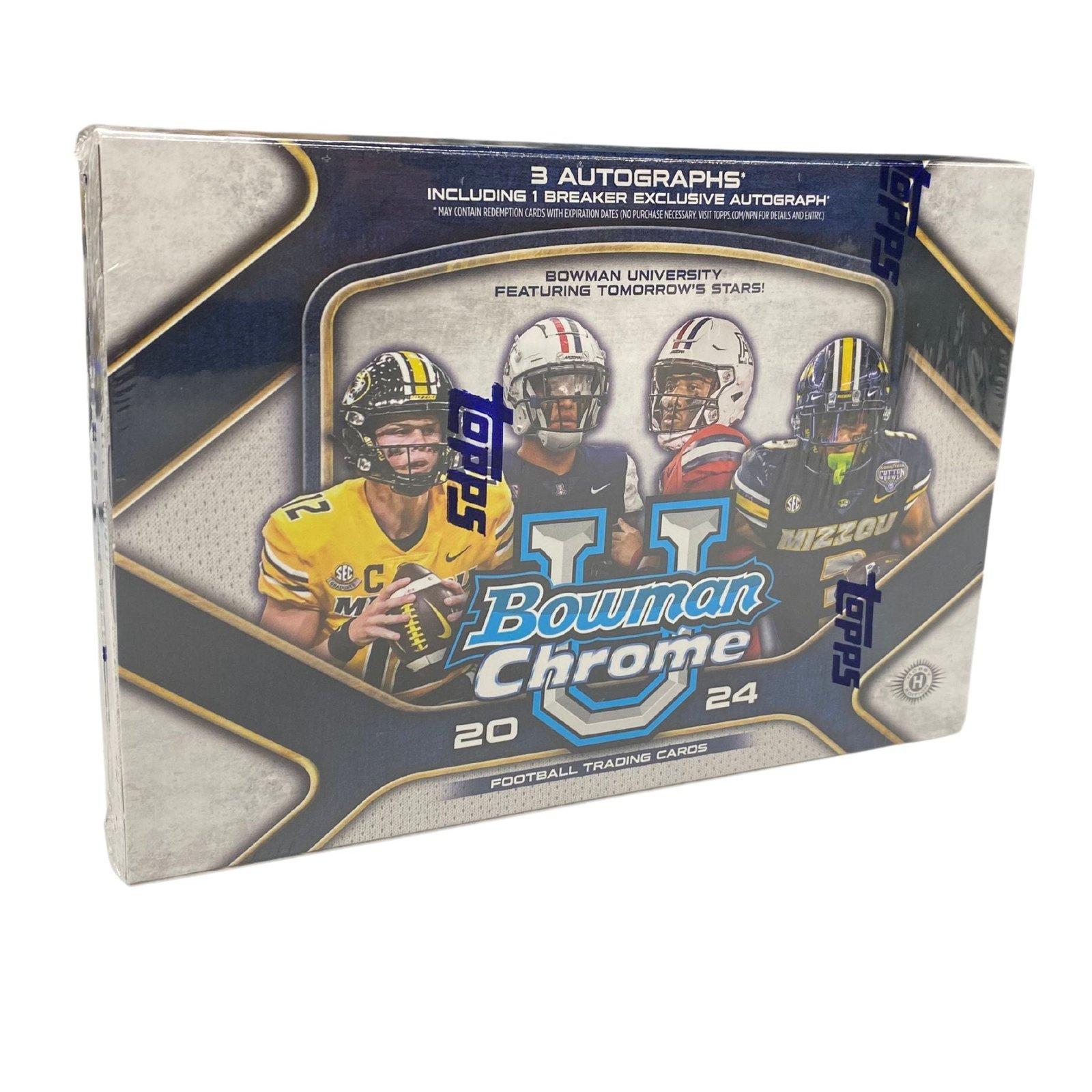 2024_Bowman_Chrome_University_Football_Breaker_Delight_Box 2024 Bowman Chrome University Football Breaker Delight Box - Image 1