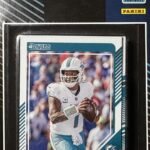 Miami Dolphins 2024 Donruss Factory Sealed Team Set Featuring Tua Tagovailoa, Jaylen Waddle and Hall of Famer Dan Marino Plus 4 Rated Rookie Cards including Jaylen Wright and Chop Robinson Plus