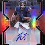 Justin Fields 2021 Panini Prizm Black Red Rookie Auto #41/99