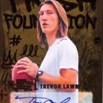 Trevor Lawrence 2021 Metal Universe Fresh Foundations Gold Auto #4/10