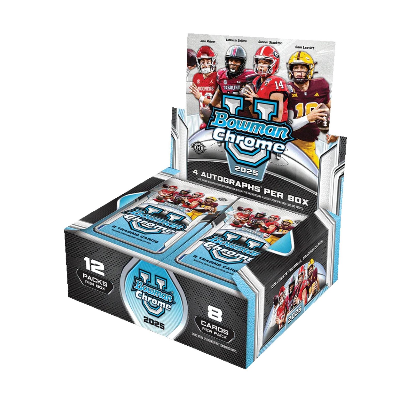 2025BowmanUniversityChromeFootballJumboBox 2025 Bowman University Chrome Football Jumbo Box - Image 1