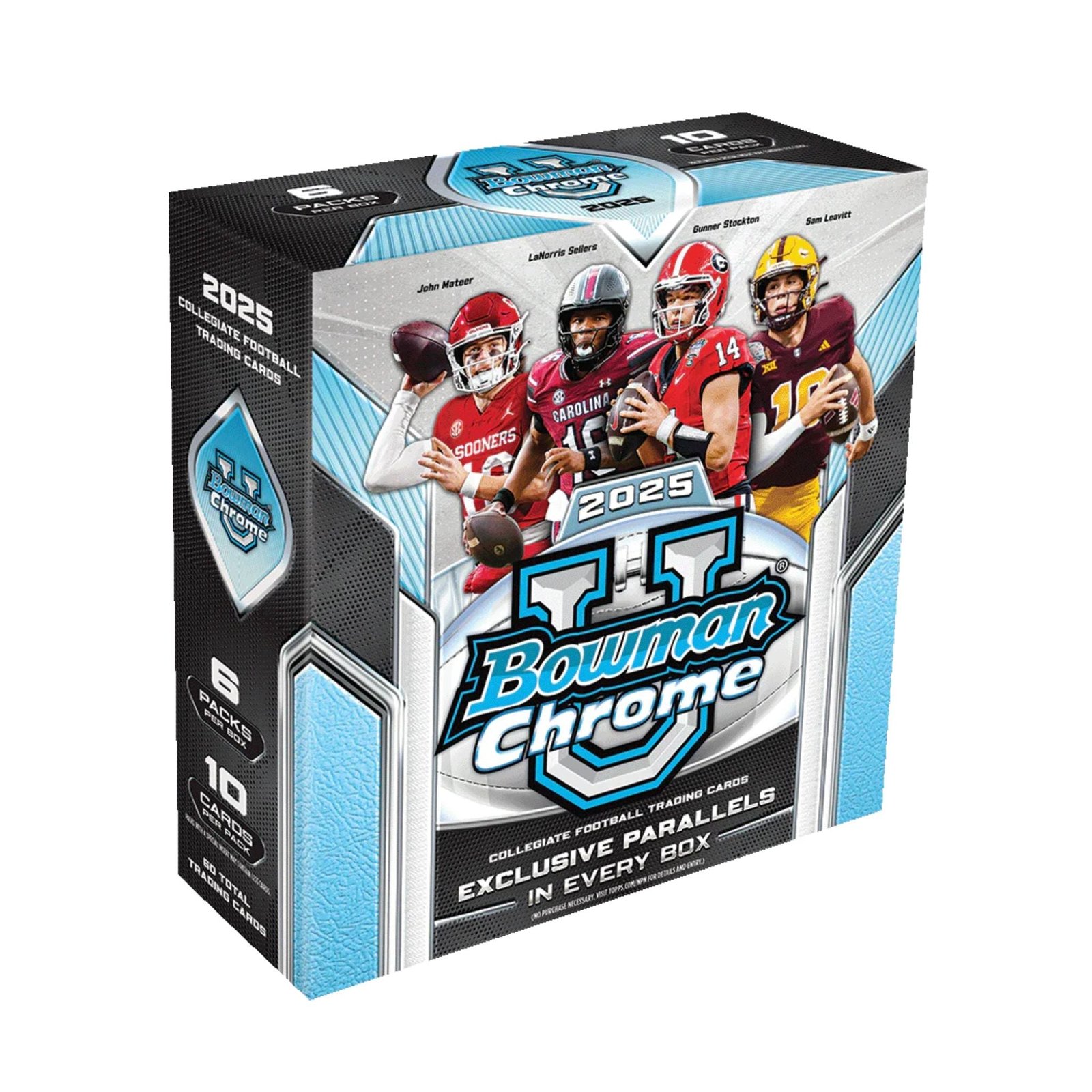 2025BowmanUniversityChromeFootballMegaBox 2025 Bowman University Chrome Football Mega Box - Image 1