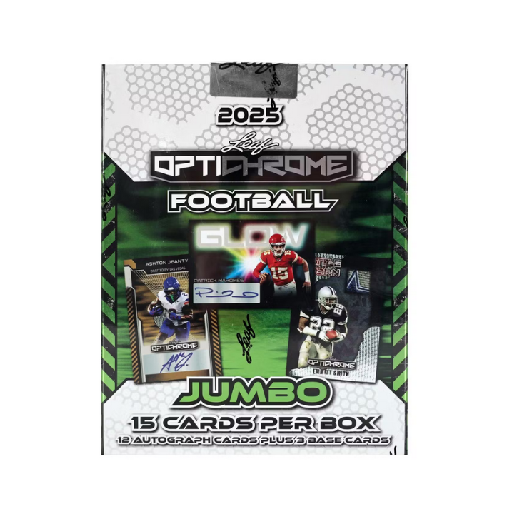 2025LeafOptichromeFootballJumboBox 2025 Leaf Optichrome Football Jumbo Box - Image 1