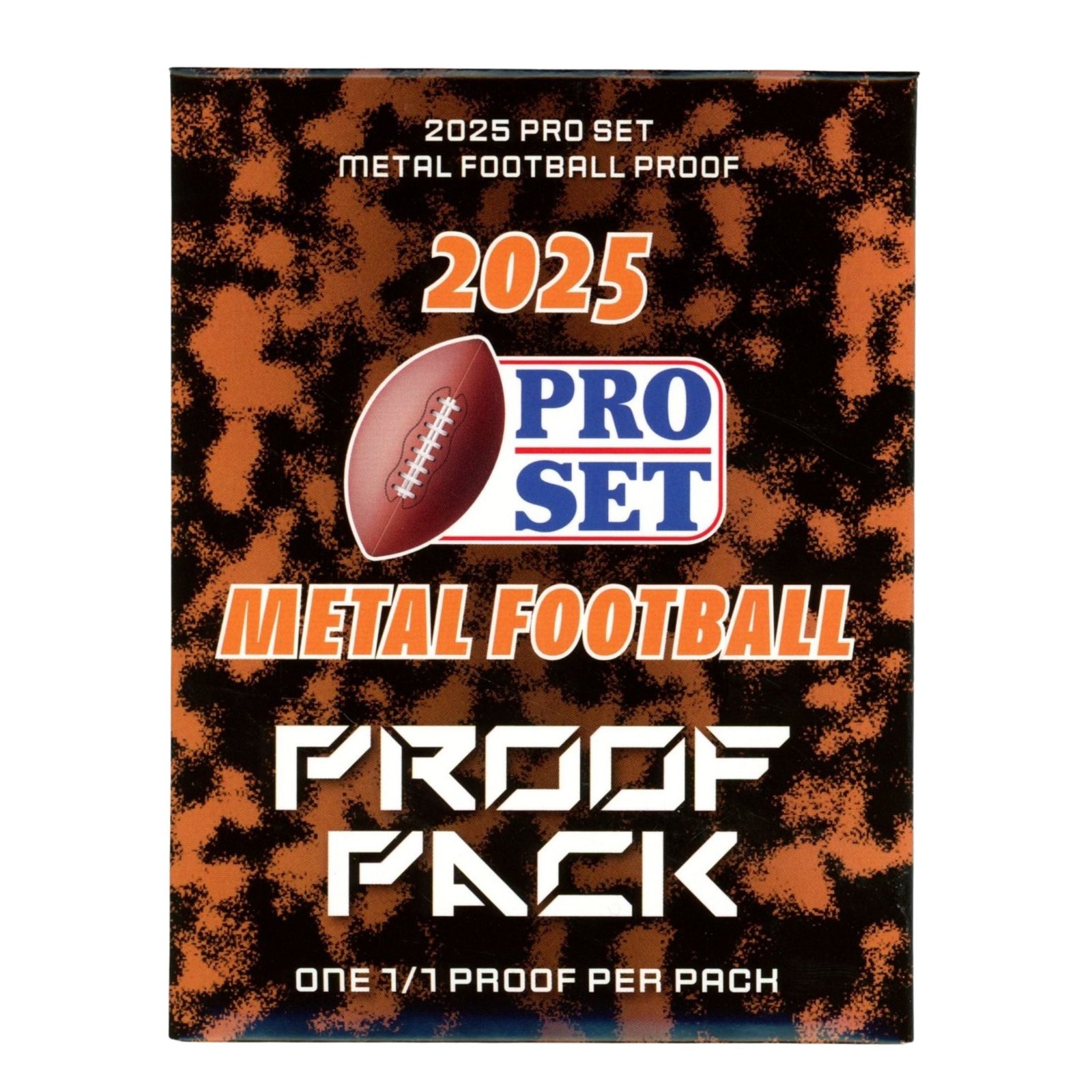 2025LeafProSetMetalFootball11ProofPack 2025 Leaf Pro Set Metal Football 1/1 Proof Pack - Image 1