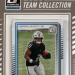 Las Vegas Raiders 2025 Donruss Factory Sealed Team Set Featuring Maxx Crosby, Geno Smith and Brock Bowers with Ashton Jeanty Rated Rookie Card Plus