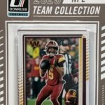 Washington Commanders 2025 Donruss Factory Sealed Team Set Featuring Jayden Daniels 2nd Year Card and Brian Robinson with Jaylin Lane and Trey Amos Rated Rookie Cards Plus