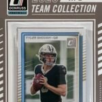 New Orleans Saints 2025 Donruss Factory Sealed Team Set Featuring Hall of Famer Drew Brees with Rated Rookie Cards of Tyler Shough, Devin Neal and Kelvin Banks Jr. Plus