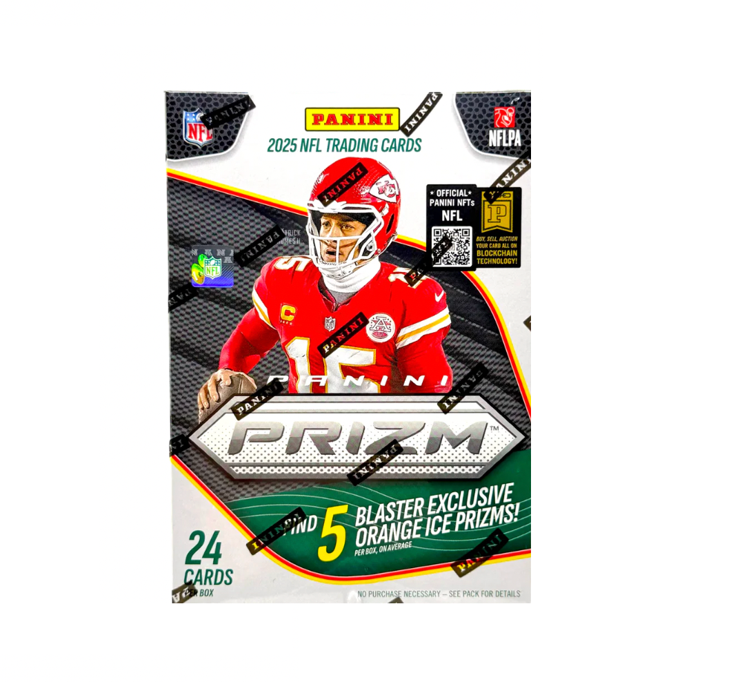 2025_Panini_Prizm_Football_Hobby_Blaster_Box 2025 Panini Prizm Football Hobby Blaster Box (Orange Ice Prizms!) - Image 1